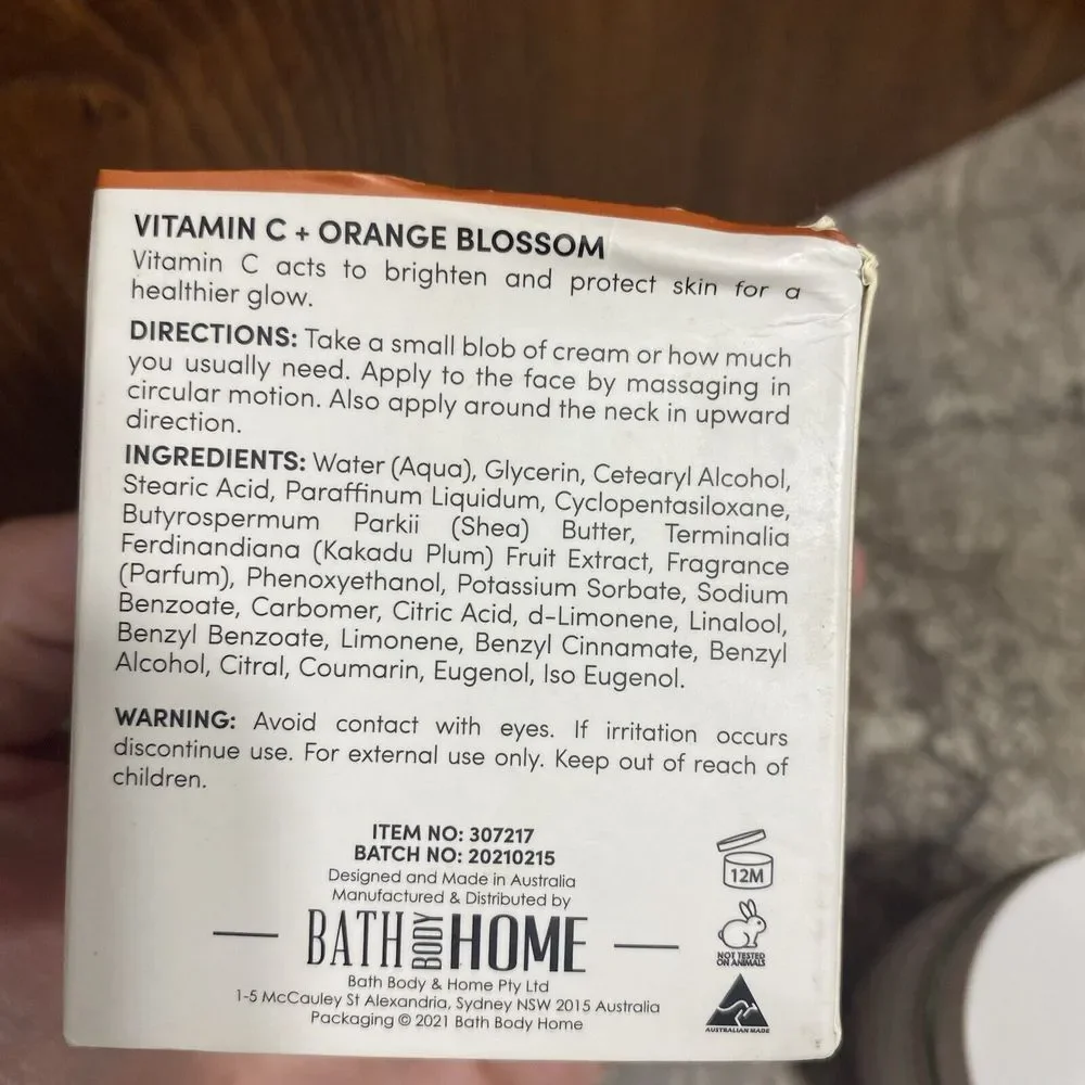 Australian Skin Clinic Vitamin C‎ With Orange Blossom Cream, Brighten & Glow